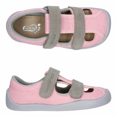 M-SANDAL 3BS25/Ln22 JASNY RÓŻ/POPIEL